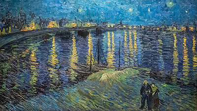 LVincent Van Gogh Nuit étoilée sur le Rhône , 1888